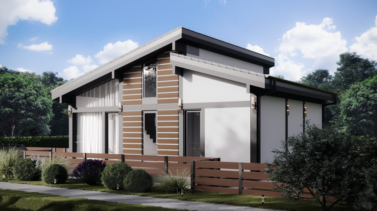 Загородный дом по технологии фахверк